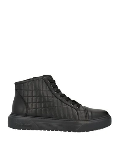 Shop Baldinini Man Sneakers Black Size 7 Soft Leather