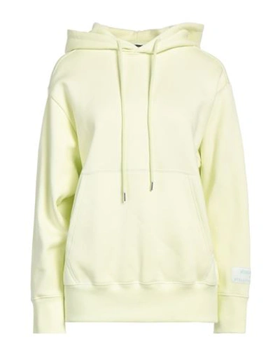 Shop Stella Mccartney Woman Sweatshirt Acid Green Size Xxs Cotton, Elastane