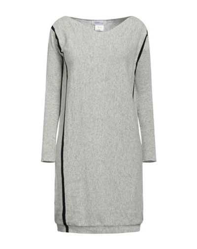 Shop Pianurastudio Woman Mini Dress Light Grey Size S Wool, Cotton, Polyamide