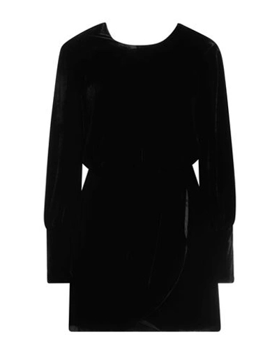 Shop Hanami D'or Woman Mini Dress Black Size 4 Viscose, Silk