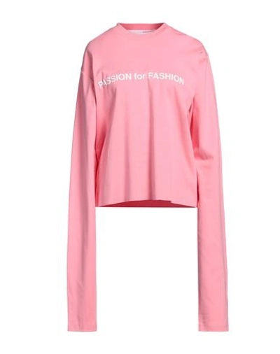 Shop Gcds Woman T-shirt Pink Size Xs Cotton