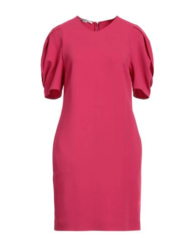 Shop Stella Mccartney Woman Mini Dress Magenta Size 4-6 Viscose, Acetate, Elastane