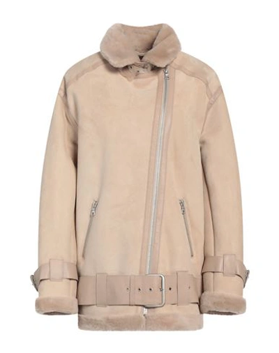 Shop Arma Woman Jacket Beige Size 6 Soft Leather