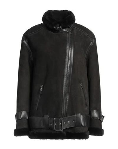 Shop Arma Woman Jacket Black Size 8 Soft Leather