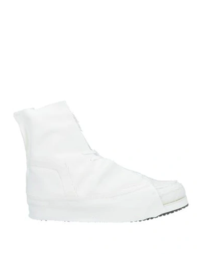 Shop Yohji Yamamoto Woman Sneakers White Size 6 Textile Fibers
