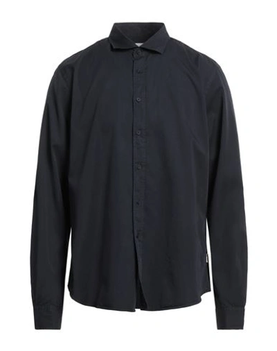 Shop Portofiori Man Shirt Midnight Blue Size 17 ½ Cotton
