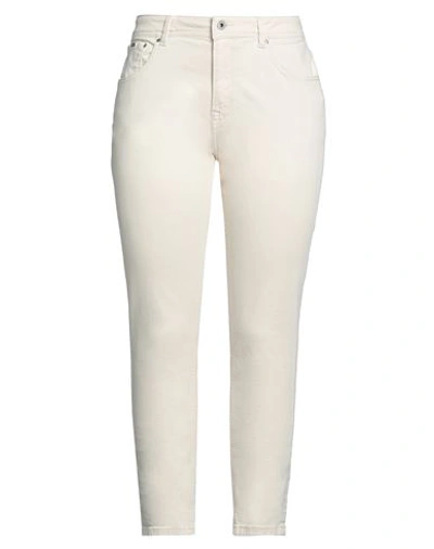 Shop Pepe Jeans Woman Jeans Ivory Size 31 Cotton, Polyester, Elastane In White