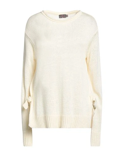 Shop Seventy Sergio Tegon Woman Sweater Ivory Size 10 Acrylic In White