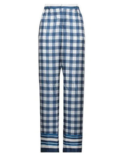 Alberta Ferretti Woman Pants Bright Blue Size 6 Silk In Blue