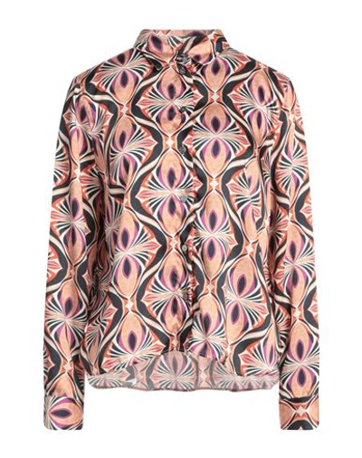 Shop Robert Friedman Woman Shirt Sand Size S Polyester In Beige