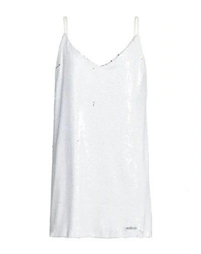Shop Gaelle Paris Gaëlle Paris Woman Mini Dress White Size 8 Polyester, Elastane