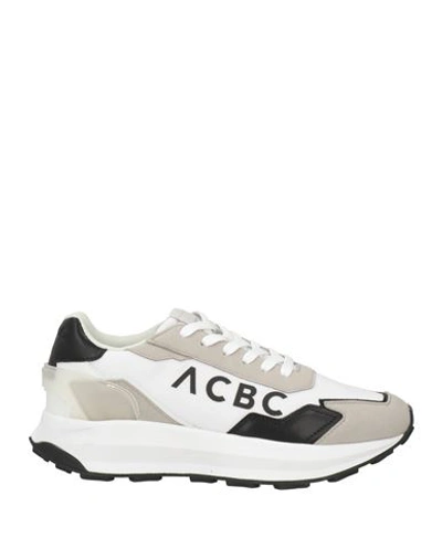 Shop Acbc Man Sneakers White Size 8 Textile Fibers