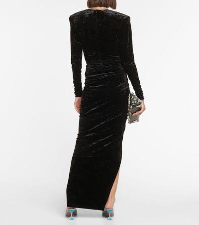Alexandre Vauthier Robe Aus Samt In Black