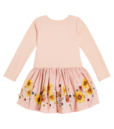 Shop Molo Baby Candi Floral Cotton-blend Dress In Pink