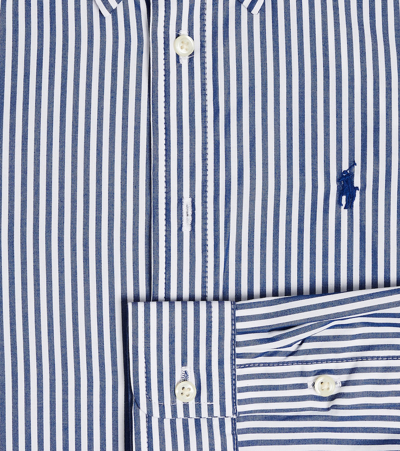 Polo Ralph Lauren Striped Cotton Poplin Shirt In Multicoloured