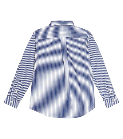 Polo Ralph Lauren Striped Cotton Poplin Shirt In Multicoloured