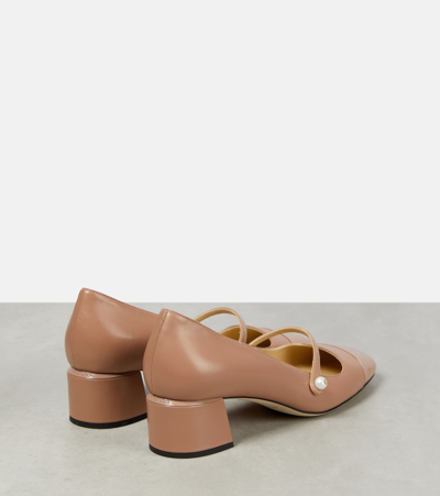 Jimmy Choo Elisa Cap Toe Mary Jane Pump In Pink