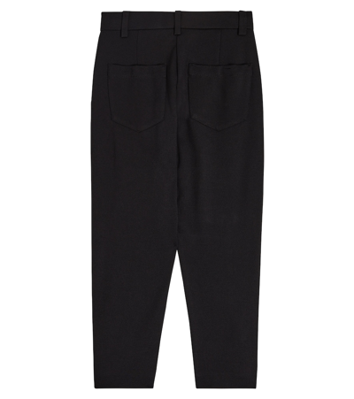 Balmain Embellished Pleated Pants In Black