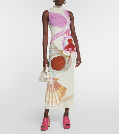 Souliers Martinez Alba 90 Platform Leather Mules In Pink