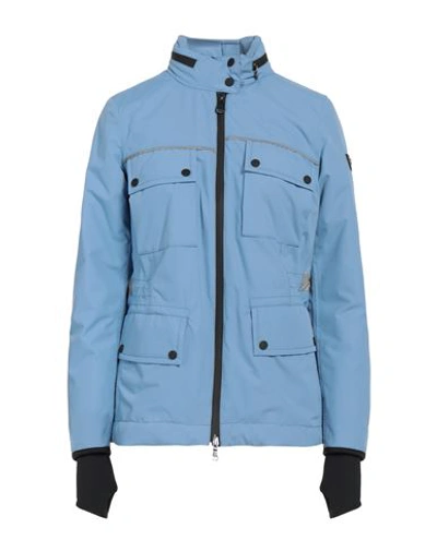 Peuterey X Vespa Woman Jacket Light Blue Size 6 Polyester, Polyamide, Elastane In Blue