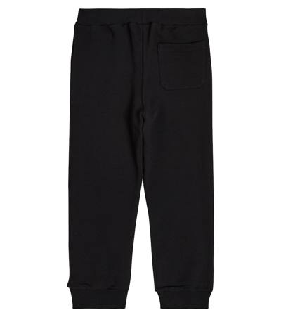 Shop Balmain Logo Cotton Sweatpants In Black