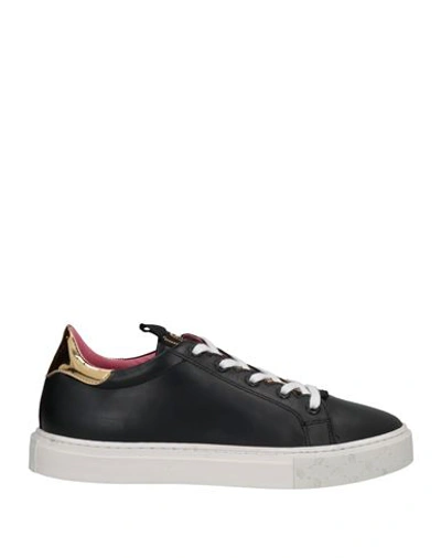 Shop Blumarine Woman Sneakers Black Size 5 Soft Leather