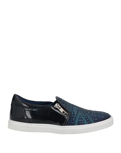 Richmond Woman Sneakers Navy Blue Size 6 Textile Fibers In Navy Blue
