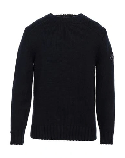 Shop Les Copains Man Sweater Midnight Blue Size 40 Merino Wool