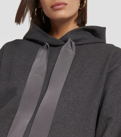 Shop Patou Oversized Cotton Hoodie In Grey