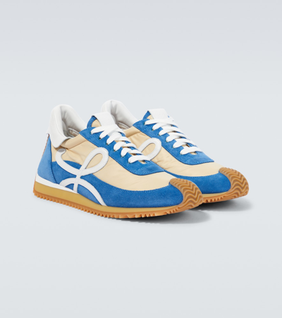 Shop Loewe Flow Runner Low-top Sneakers In Blue