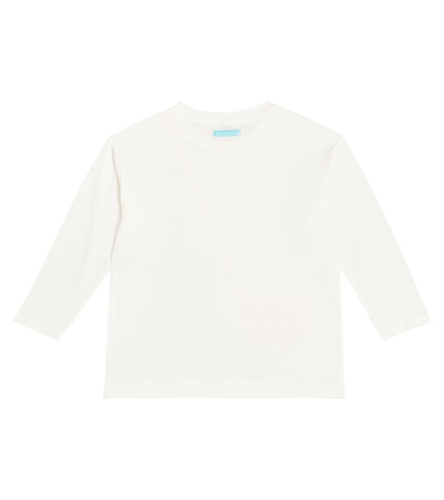 Shop Monnalisa X Chiara Ferragni Printed Cotton Jersey Top In White