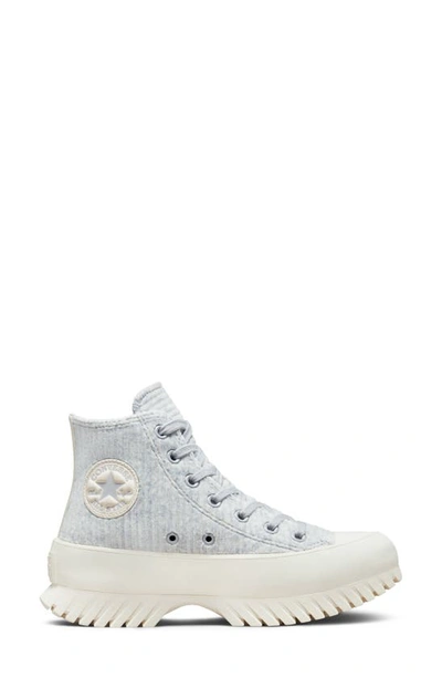 Shop Converse Chuck Taylor® All Star® Lugged 2.0 Striped Knit Sneaker In Gravel/ Egret/ Egret