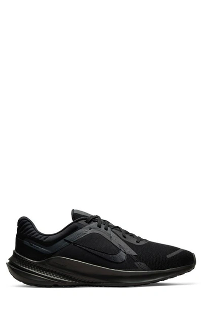 Shop Nike Quest 5 Road Running Shoe In Black/ Dark Smoke Grey