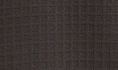 Max Studio Ruched Elbow Sleeve Waffle Knit Top In Black