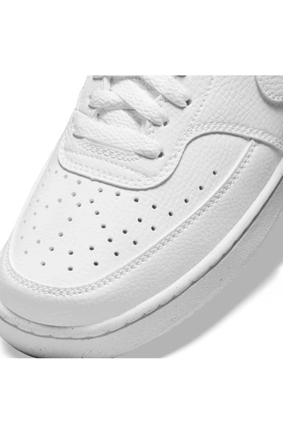 Shop Nike Court Vision Low Top Sneaker In White/ White/ White
