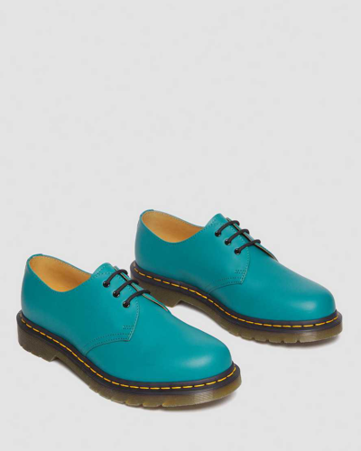 Shop Dr. Martens' 1461 Smooth Leather Oxford Shoes In Green