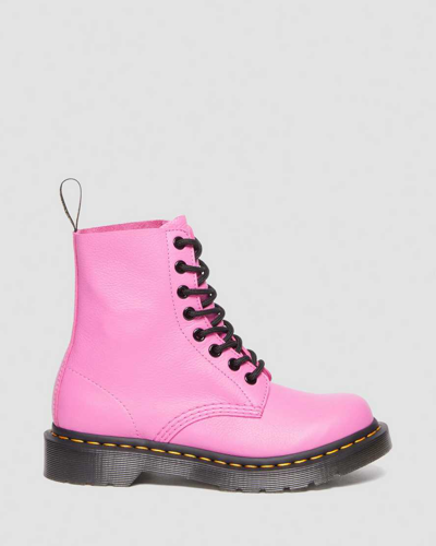 Shop Dr. Martens' 1460 Women's Pascal Virginia Leather Boots In Pink