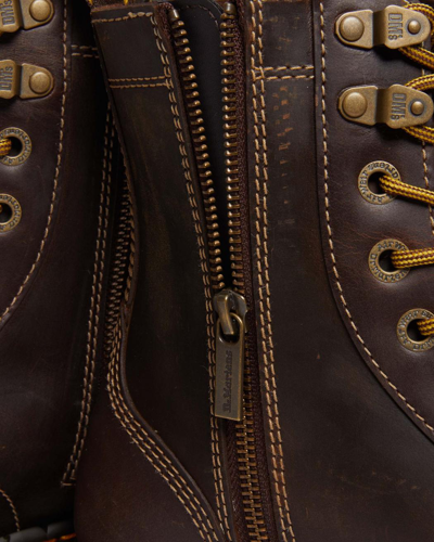 Dr. Martens' Jadon Boot Arc Crazy Horse Platforms In Braun