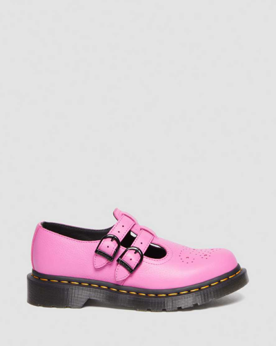 Shop Dr. Martens' 8065 Virginia Leather Mary Jane Shoes In Pink