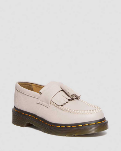 Shop Dr. Martens' Adrian Women's Virginia Leather Tassel Loafers In Creme