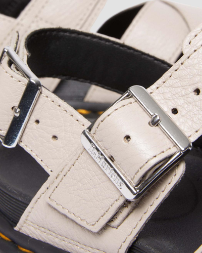 Shop Dr. Martens' Voss Ii Pisa Leather Strap Sandals In Creme