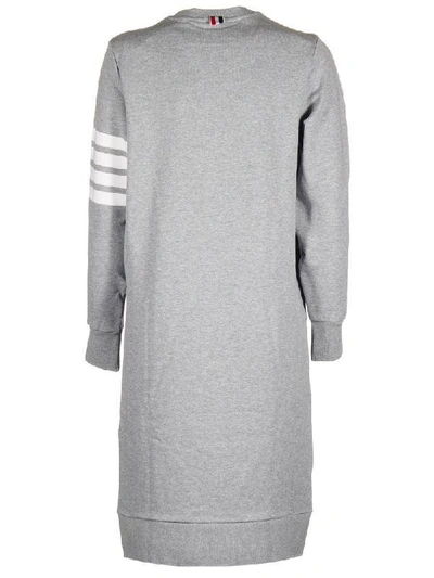Shop Thom Browne 4-bar Loopback Sweatshirt Dress In 055