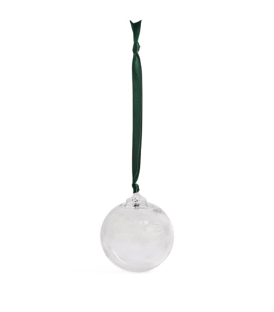 Shop Harrods Crystal My First Christmas Bauble 2023 In Clear