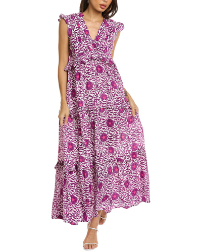 Shop Bindu Kassandra Maxi Dress In Purple