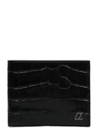Shop Christian Louboutin Logo Plaque Bi In Black