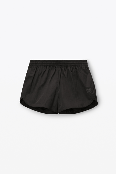 Shop Alexander Wang Marathon Shorts In Nylon In Black