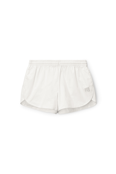 Shop Alexander Wang Marathon Shorts In Nylon In White