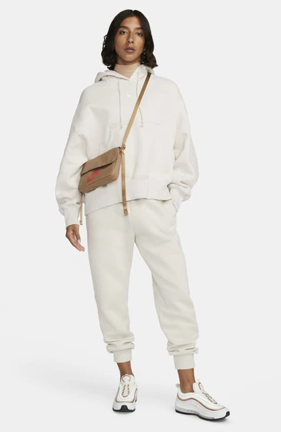 Shop Nike Sportswear Phoenix Fleece Pullover Hoodie In Light Orewood Brown/sail