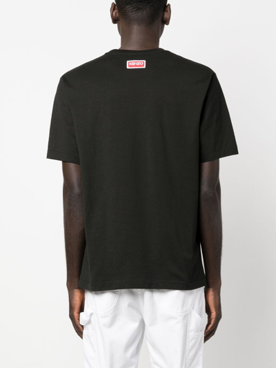 Shop Kenzo Classic Cotton T-shirt In Black