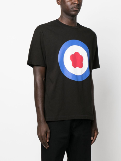 Shop Kenzo Target Oversize Cotton T-shirt In Black